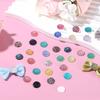 50pcs Per Pack of Natural Stone Patterned Resin Rhinestones, 10mm Flat Bottom Resin Gems, Round Resin Gems for Crafts