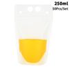 Handheld Beverage Packaging Self-Supporting Bag Disposable Frosted Liquid Juice Self Sealing  And Cold Beverage Bag