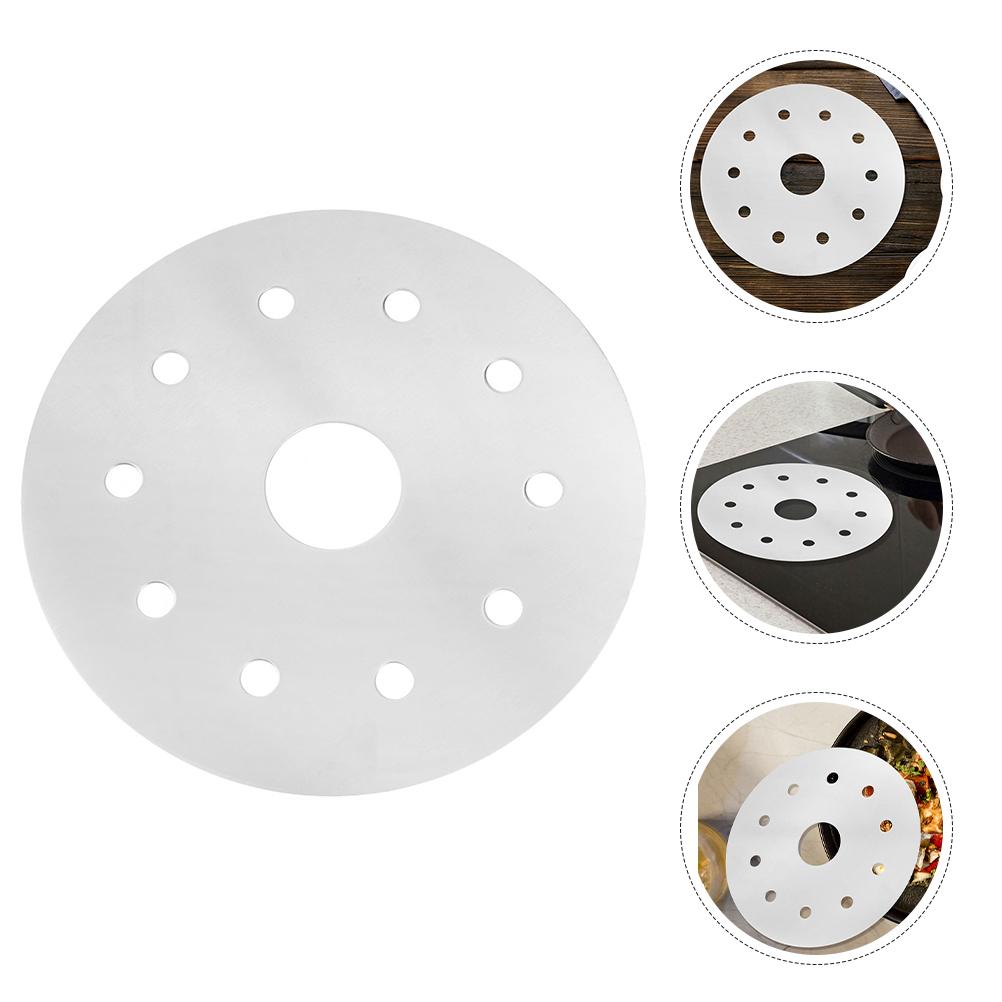 Milk Steamer Heat Conduction Plate Kitchen Utensil Cookware Thermal Guide Burner Household Induction Adapter Silver Cooktop
