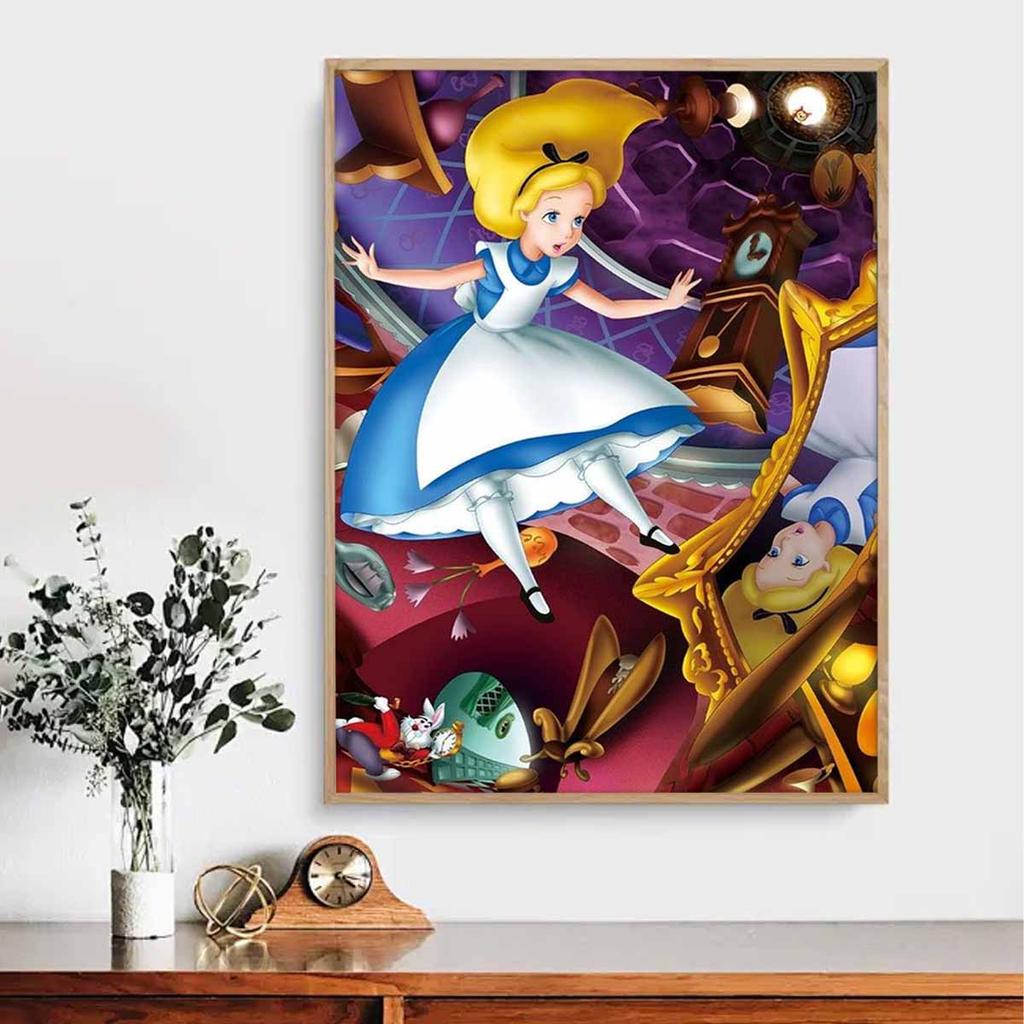 Malowanie Diamentowe DIY Odwrócone Lustro Samochody Zestaw do Haftu Krzyżykowego Mozaika Malowanie Diamentowe Pełny Krąg Diament Dekoracja Domu