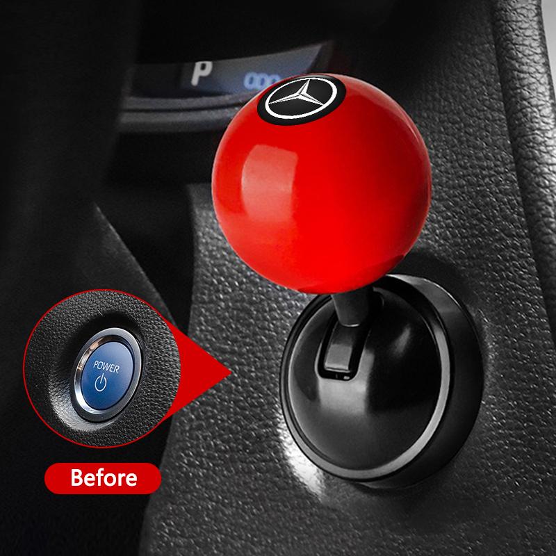 For Benz Start Button Push Start Auto Ignition Button Cover Automotive One-Touch Button Rocker Car Engine Push Start Stop Lever HO1