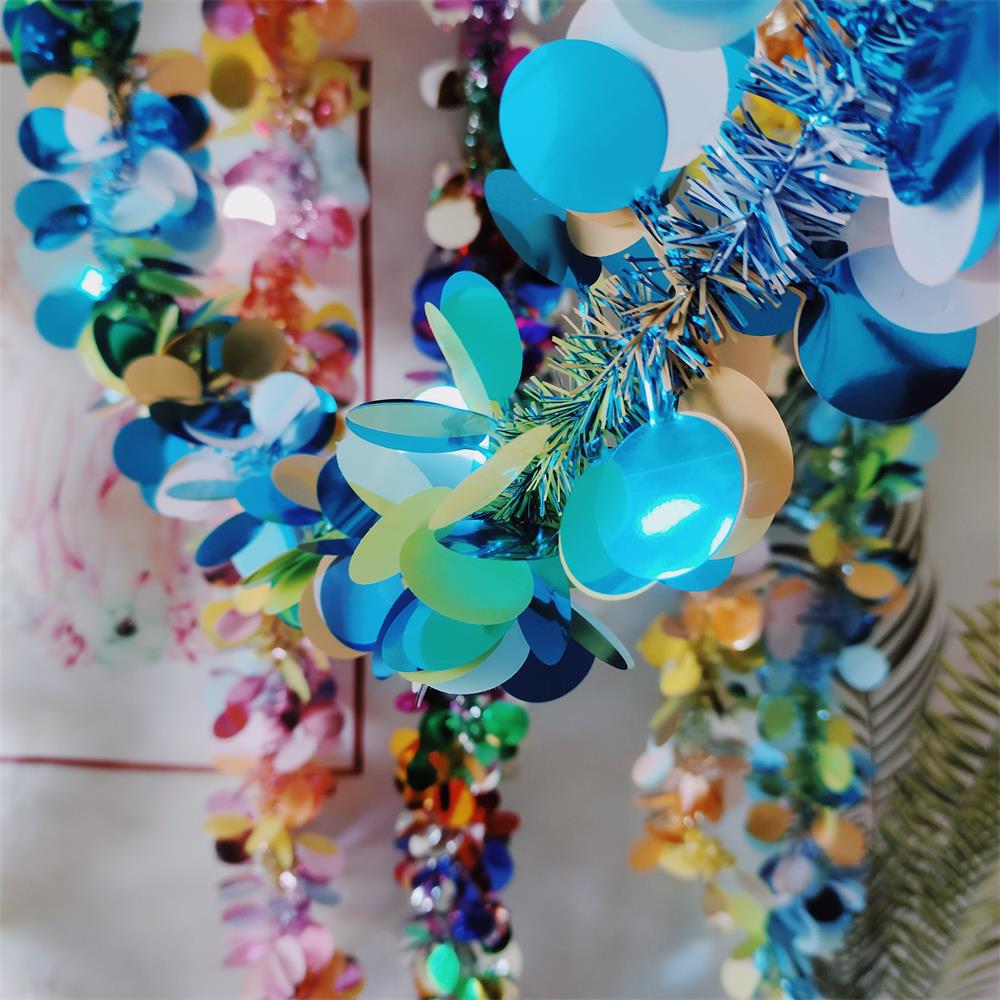 Colorful Tinsel Ribbon for Christmas, Weddings, and Classroom Decorations