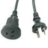 CCC 3-Pin Verlängerungskabel, 1,5-2,5 mm², 10A-16A, Stecker-Buchse, Chinesischer Standard.