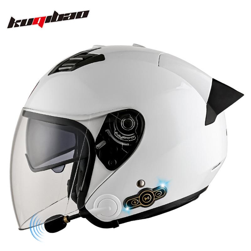 Cool Ride Bao Lightweight Bluetooth Motorcycle Helmet with Double Visor, 3C Certification, Long Battery Life, and Excellent Sound Quality