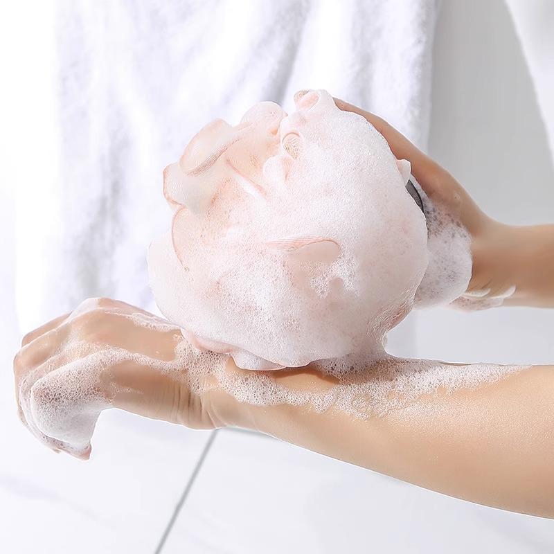 Soft Shower Sponge Bath Ball Dead Skin Remove Bath Sponge Gives Glowing Skin Friendly Bath Ball For Home Bathroom Supplies