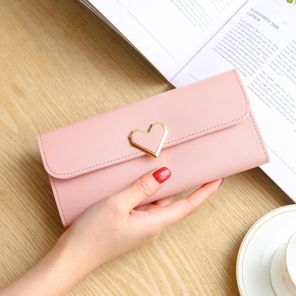 Luxury Designer Women Walletstrendy Heart-Shaped Long Clutch Bag Wallet Multifunctional Love Pattern Coin Purse 1580₽