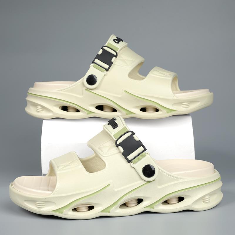 

Шлепанцы для мужчин 2025 Летние сандалии Легкие Удобные Пляжные тапочки Мягкая подошва Нескользящие Уличная Повседневная обувь Мужчины Женщины 36-37 зелёный