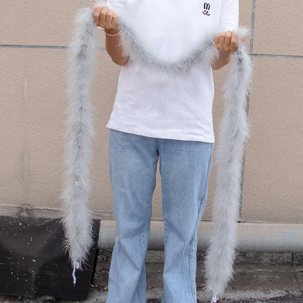 2M Turkey Marabou Feather Boa 11-50g for Scarf Clothing Christmas tree Decor Shawl Craft Costume Wedding Dress Plume Accessories