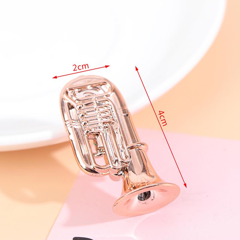 New Arrival 1Set Cute Mini Metal Microphone, Doll Musical Instrument Model 1:12 Dollhouse Miniature Furniture Accessories