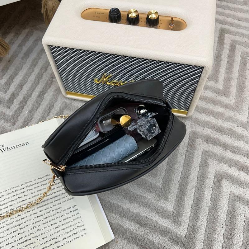 Small bag chain shoulder crossbody camera bag striped change mobile phone women's bag