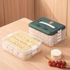 Space Saving Stackable Food Storage Containers 1-4 Layers Leakproof Sealed Dumpling Box for Kitchen Food Sorting