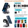 3 In 1 Magnetic Wireless Charger Stand For iPhone 15 14 13 12 Pro Max iWatch AirPods Station Dock MagSafe Fast Charging Station