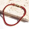 Colorful Crystal Tennis Bracelet for Women Waterproof Multicolor 3MM CZ Wedding Birthstone Hand Chain Jewelry