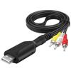 USB 2.0 Male to 3 RCA Male Splitter Wire Audio Video AV Composite Adapter Cable
