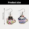 Cup Cats Earrings Animal Shaped Dangle Ear Drops Stylish Ear Rings Jewelry Elegant Ear Accessories for Parties Wear