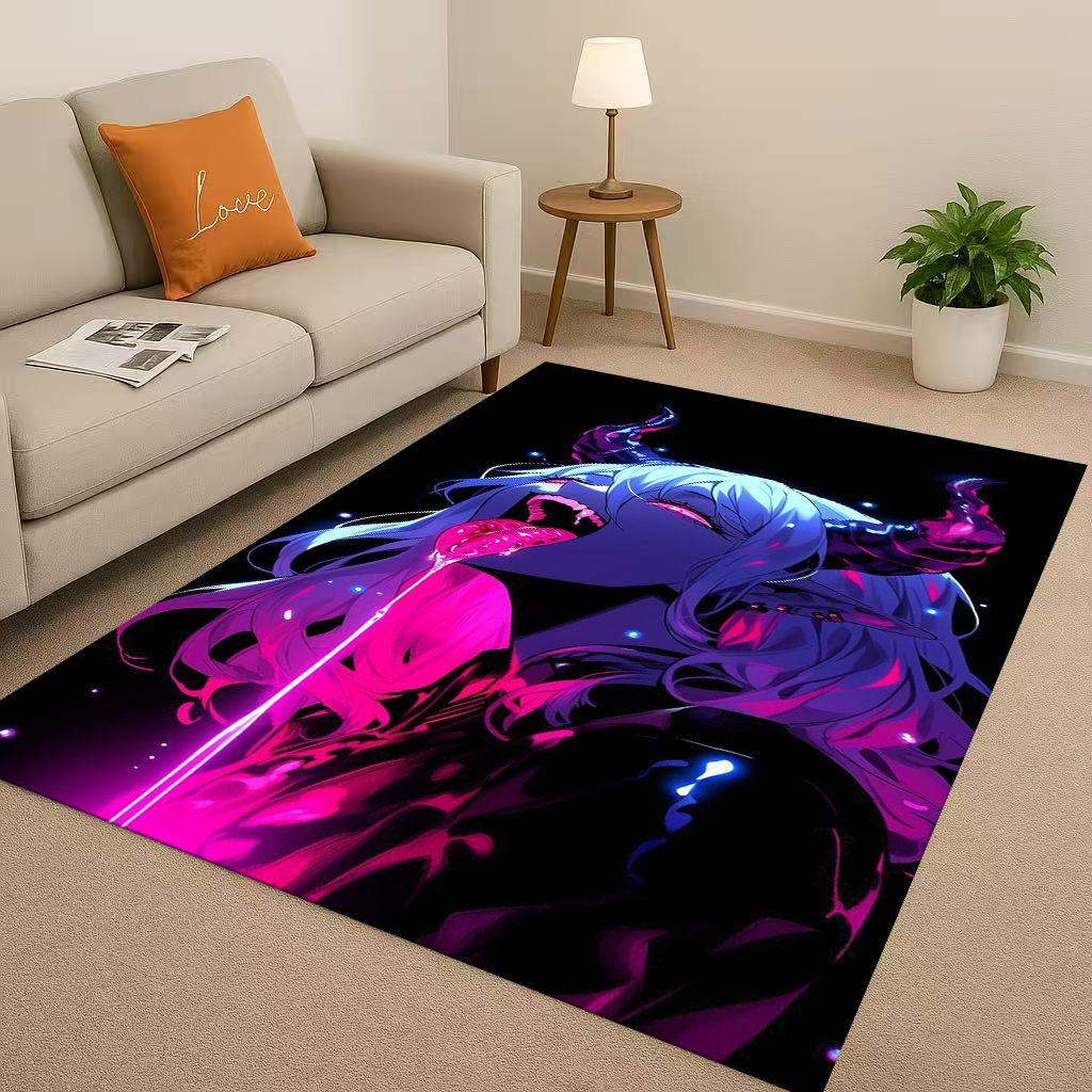 Sexy Girl Zero Two DARLING In The FRANXX Cartoon Living Room Non Slip Area Rug Carpet for Bedroom Sofa,Easy Clean Home Doormat
