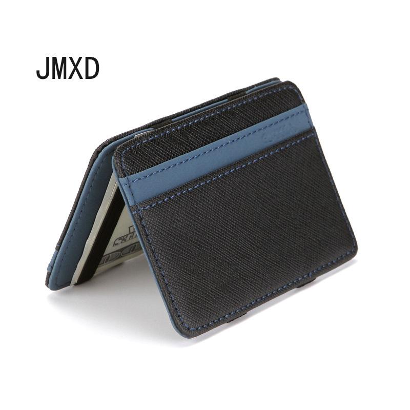 

Мужской волшебный кошелек из искусственной кожи, женский креативный кошелек для монет, держатель для купюр с перекрестными полосками, держатель для карт