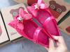 2026 Melissa Girls' Summer Bow Sandals - Soft Sole Jelly Shoes for Medium & Large Children