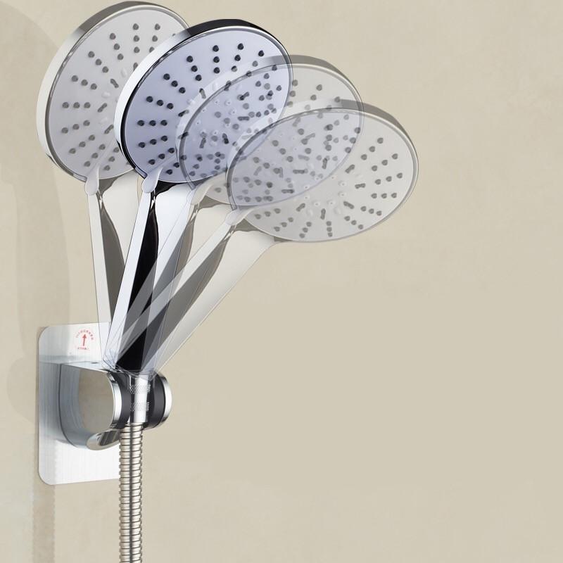 Adhesive No-Drill Adjustable Shower Head Bracket for Rainfall Shower