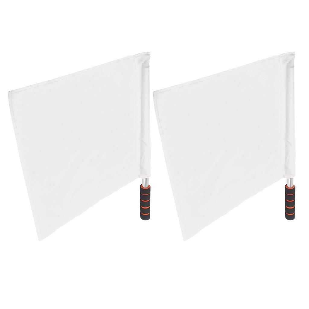 2 szt. Oficjalne flagi sędziego Słup ze stali nierdzewnej Sport konkurs Linesman Hand Flag