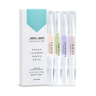 Sada 4 olejů na nehtovou kůžičku Gello Gello Cuticle Oil Pen, 12 ml, 1 sada