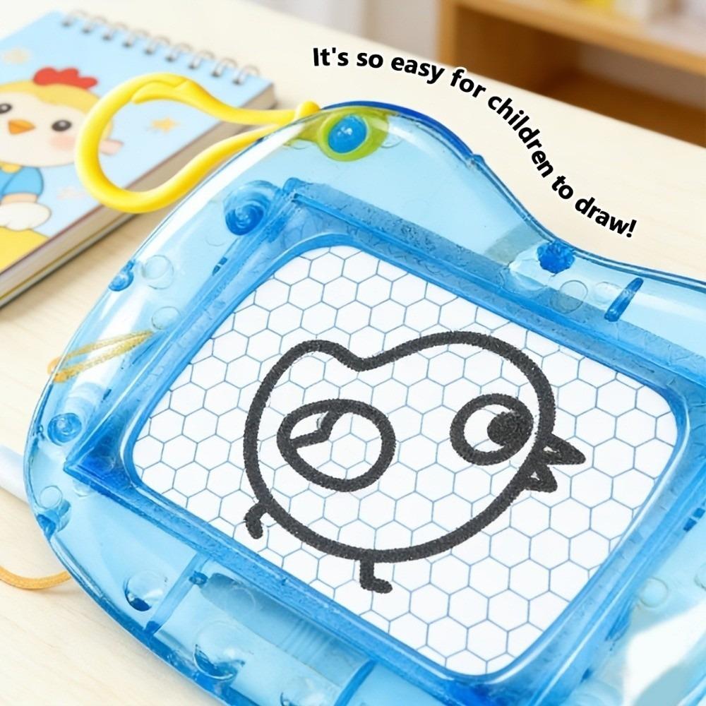 Creative Magnetic Drawing Board Keychain Funny Writing Board Pendant Fidget Toy  Party Favors