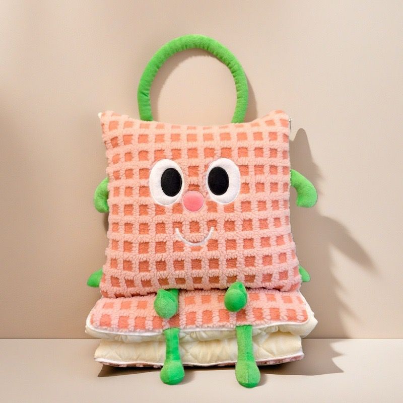 Dopamine 2-in-1 Pillow & Quilt: Cute Nap Blanket/Cushion for Car, Office, Sofa