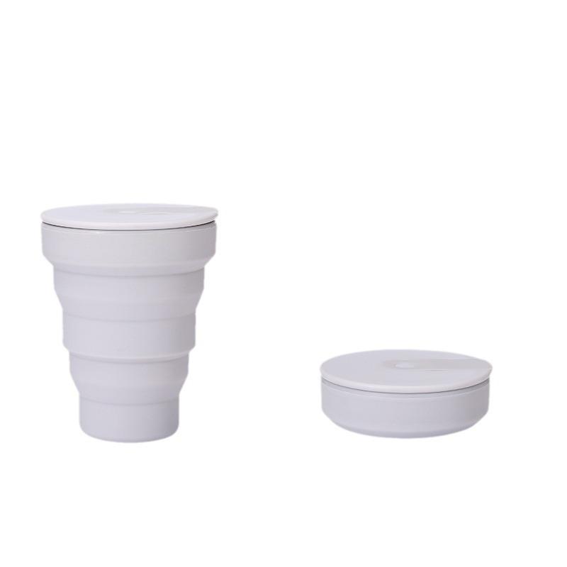Updated Foldable Lightweight Silicone Coffee Cup Food Grade Drink Cup Mouthwash Silicone Cup for Water