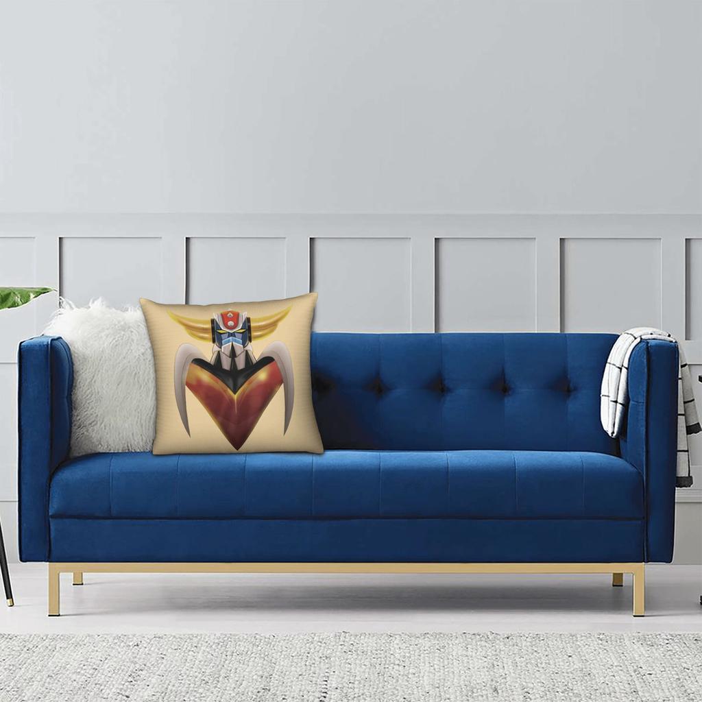 Ufo Robo Grendizer Pillowcase Printed Polyester Cushion Cover Decor Throw Pillow Case Cover Home Square 45*45Cm