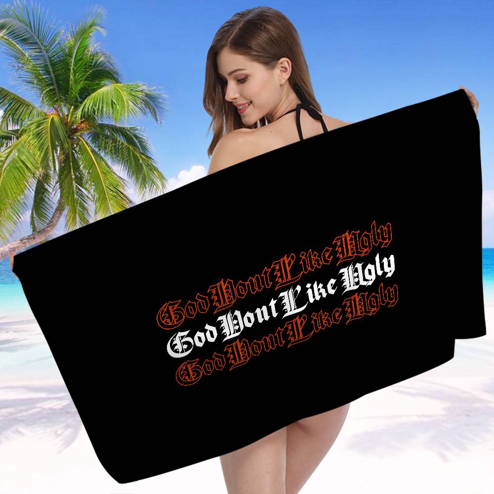 H-Hellfest Band Anime Beach Swimming Towel Soft Absorbent Washcloth Children's Gifts for Kids Travel Camping Gym