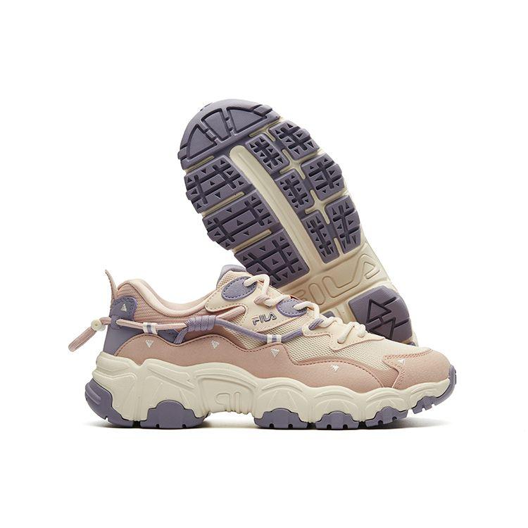 Fila Cat Paw Fabric Synthetic Leather Tpu Mesh Cat Paw 2.0 Sport Comfort Low Top Lifestyle Casual Shoes Women Casual Shoes Smoke-Pink F12W134108FDR