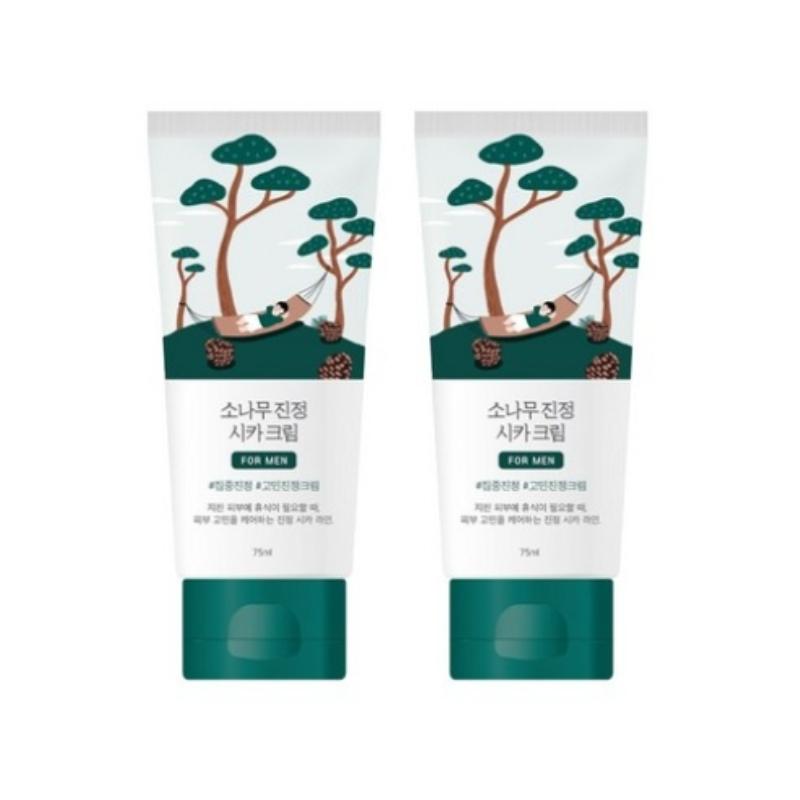 ROUND LAB For Men Pine Calming Cica Cream 75ml – Fresh Gel Cream for Men’s Moisture, Texture & Comfort Care