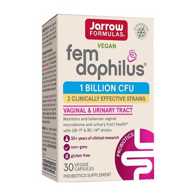 Vegan Fem Dophilus Probiotics 1 Billion CFU No Refrigeration, 30 Veggie Capsules