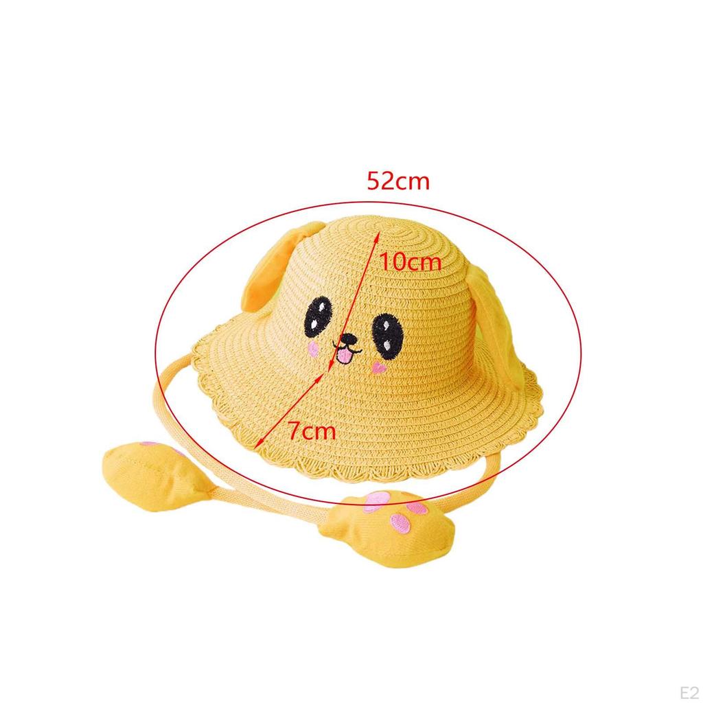 Baby Caps Bunny Hat Fishing Outdoor Portable Cartoon Beach Panama Cap Ears Accessories