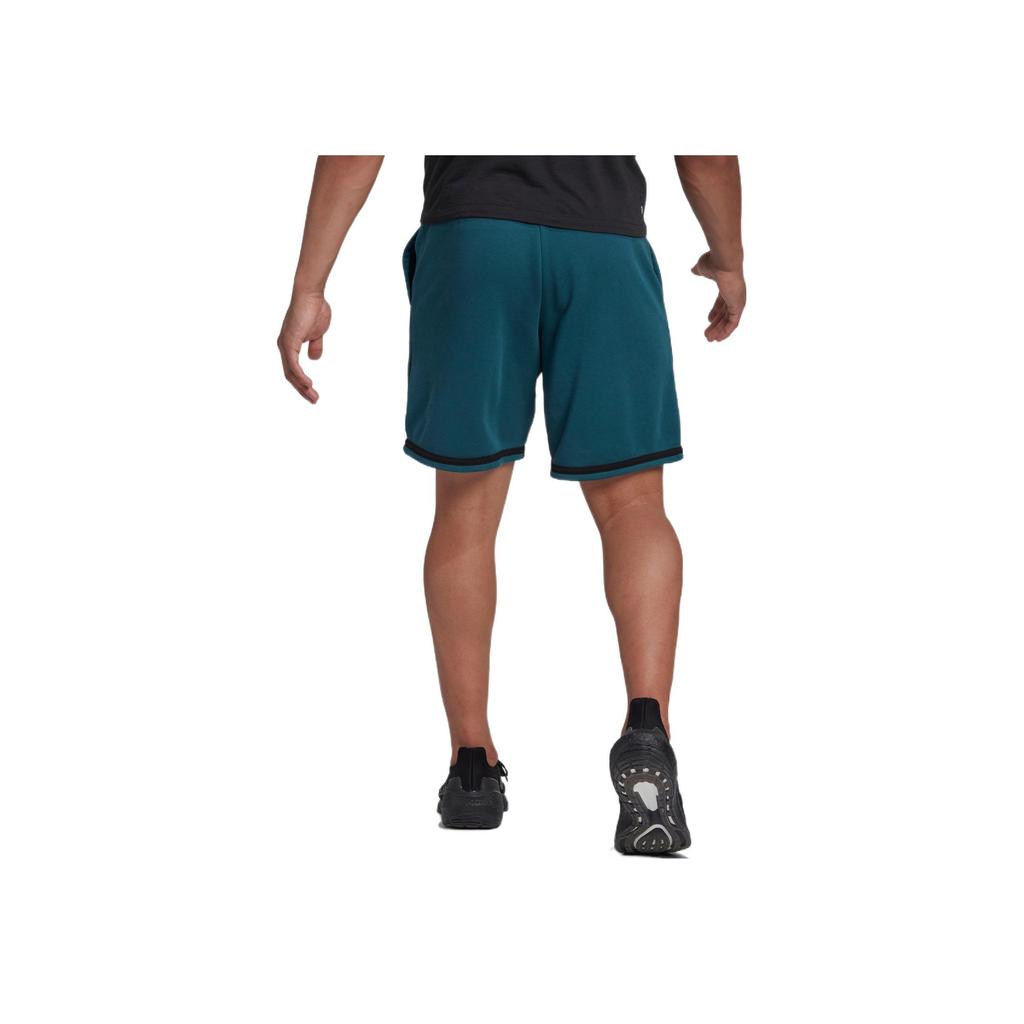 Adidas Volné rovné šortky s elastickým pasem Unisex spodní díl Zelené HY5518