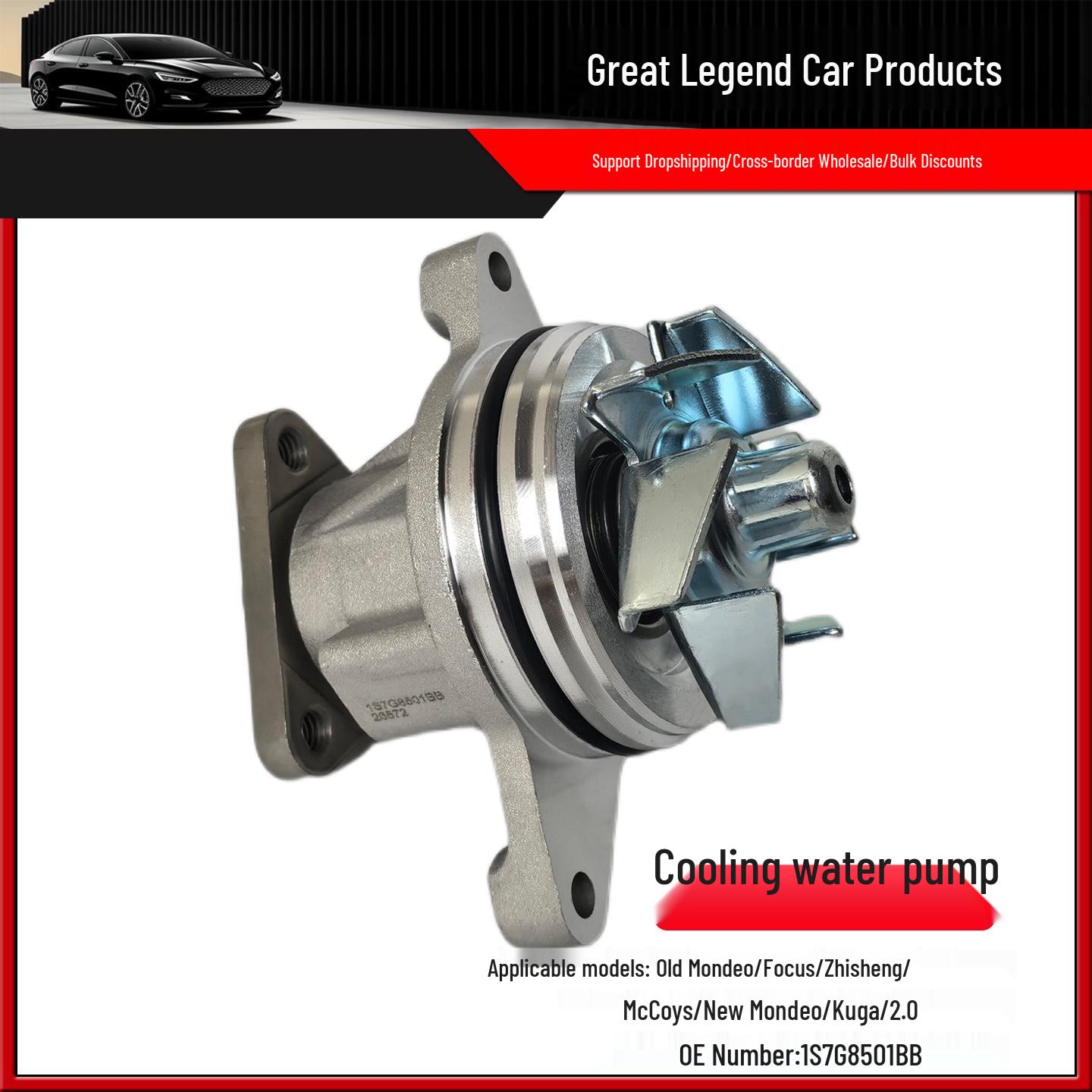 

Fits Mondeo, Focus, Escape, Kuga, S-Max 2.0 Engine Water Pump (Part Number 1S7G8501BB) Yes