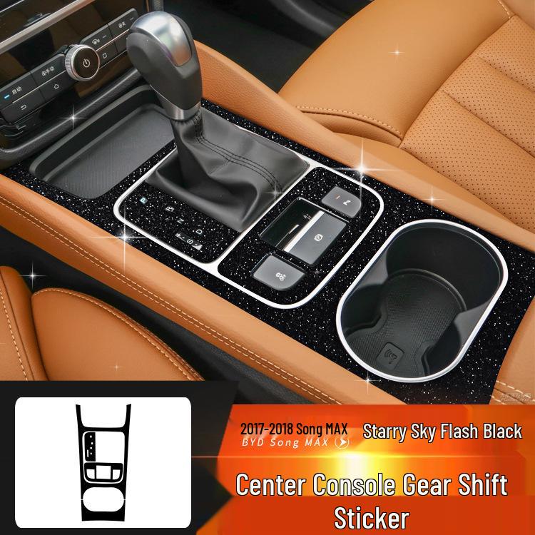 Starry Sky Center Console Film for 17-21 BYD Song Max Interior Decor