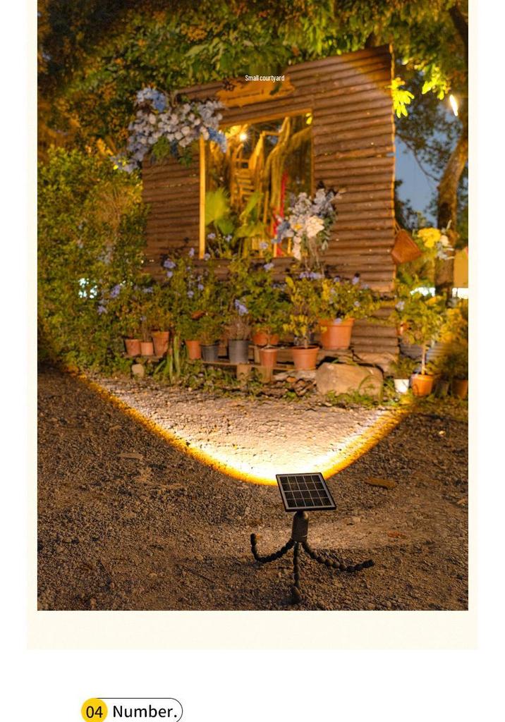 New Solar Octopus Clip Lamp: Outdoor Garden Courtyard & Home Spotlight