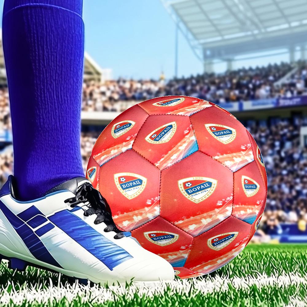 Bojcin Badge Celebration Size 5 Soccer Ball, Suitable for Training and Matches, High-Elasticity, Wear-Resistant Material Gift for Fan
