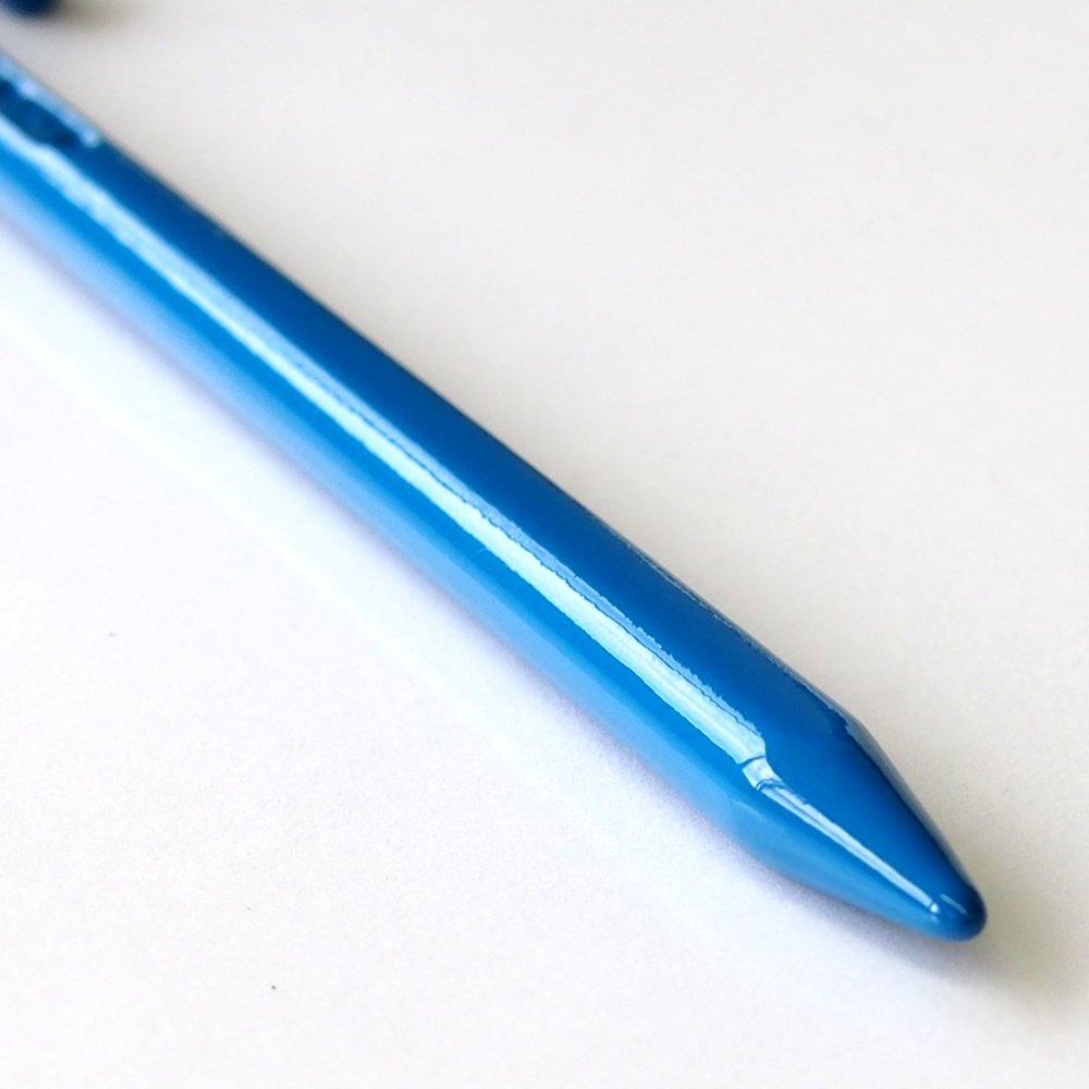 ELLISSE Forged Tent Pegs, ELLISSE Stakes, 18cm, Blue Powder Coating, MK-180BL, MADE IN JAPAN (Set of 8)