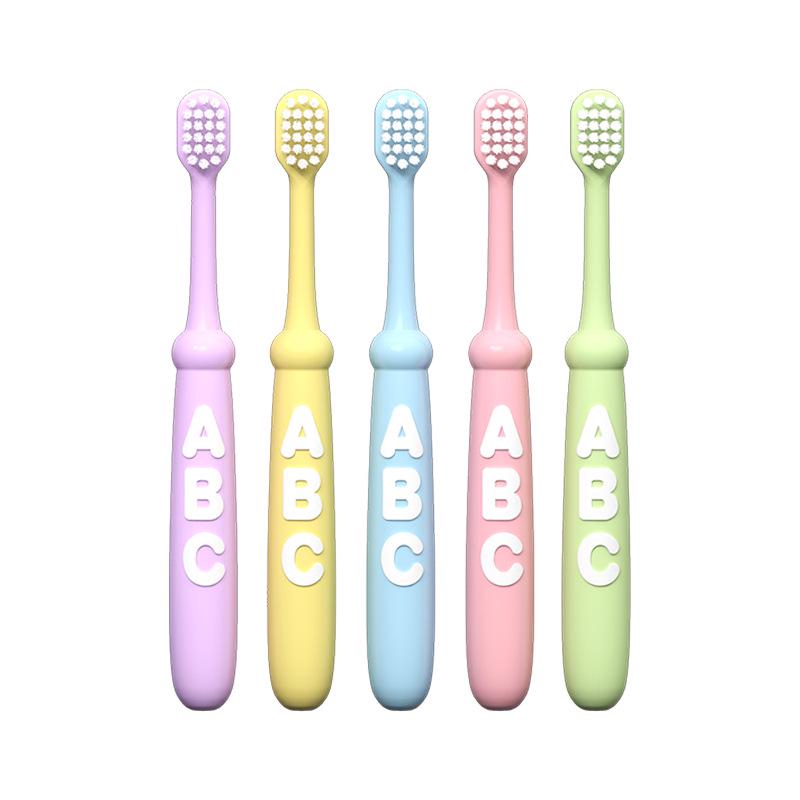 Children’s Soft-Bristle Cartoon Toothbrush, 4-Pack for Ages 3-12