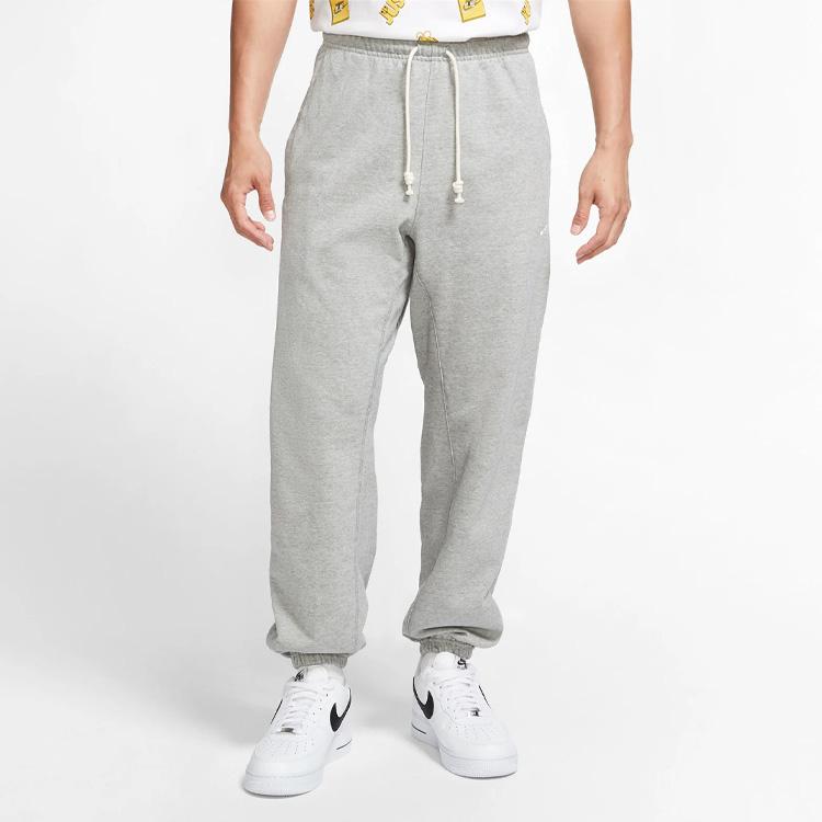 Nike Dri-FIT Standard Issue Embroidered Logo Joggers Men Bottoms Grey CK6365-063