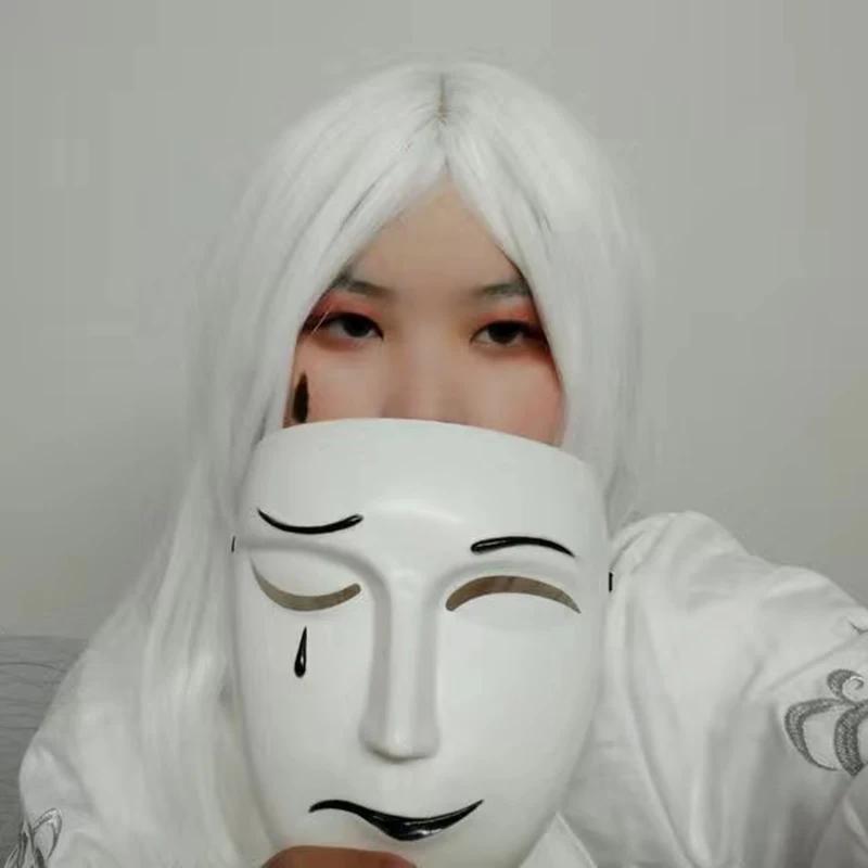 Anime Tian Guan Ci Fu Bai Wuxiang Cosplay Mask Heaven Official's Blessing Sad and Glad Full Face Halloween Masks Drop Ship