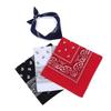 Trifong Bandana Red Handkerchief Adult Bandana Paisley Red 100% Cotton Cotton Bandana Men's Unisex 55cm x 55cm KC-D