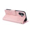 For Samsung Galaxy A07 4G/A06 4G/A06 5G Case Rose Flower PU Leather Wallet Phone Cover with 3 Card Slots/Wrist Strap