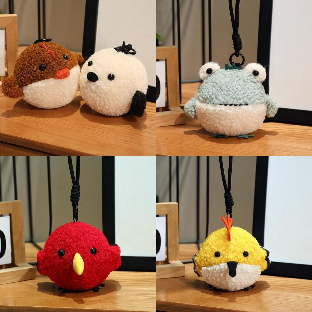 Adorable Blue Frog Plush Animal Toy With Pp Cotton Filling For Bag Charm And Gift