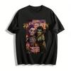 Halloween KPOP Demon Hunters Graphic Top Skeleton & Demon Girl Festival Casual T-Shirt Pure Cotton T-shirt