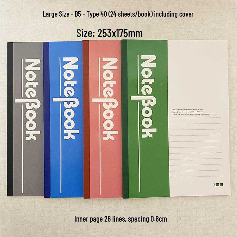 Quaderno A5 Rinforzato 60 Pagine Copertina Morbida per Affari & Studenti