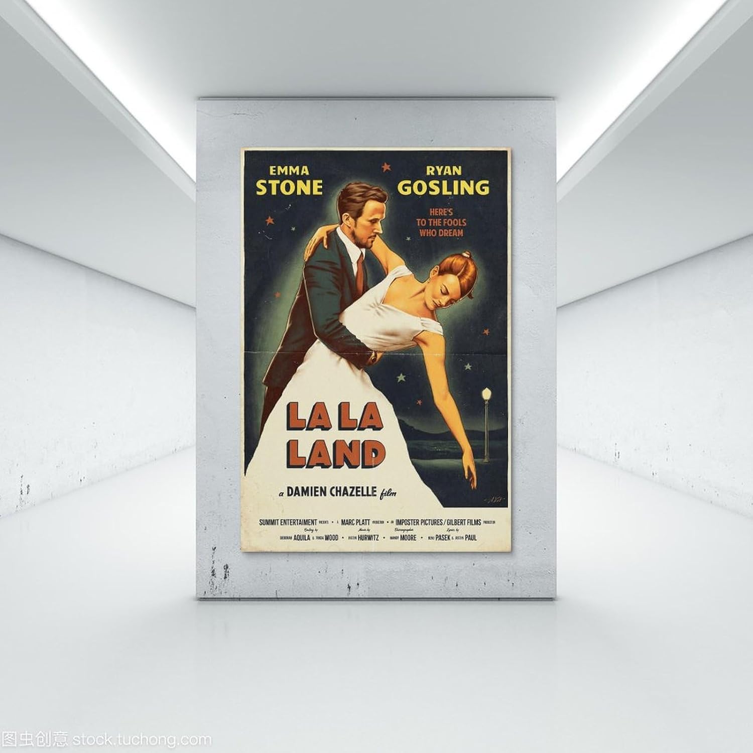 Shuei La La Land Movie Poster for Bedroom Aesthetic Canvas Art Wall Decor 12x18inch(30x45cm)