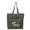 Large-capacity Commuting Tote Bag, Casual and Fashionable Single-shoulder Tote Bag, Retro Check Pattern